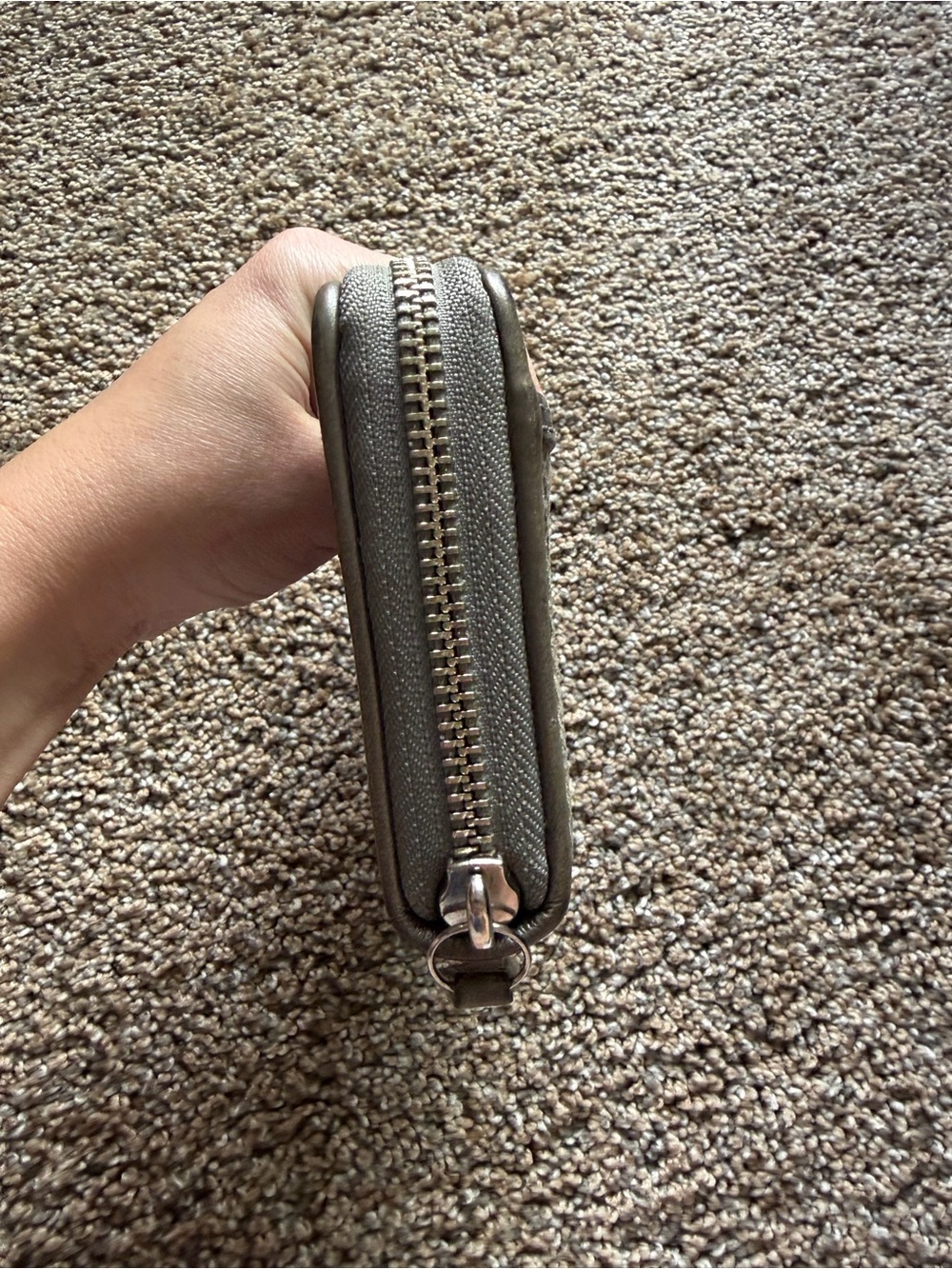COACH Snakeskin Python Embossed Turnlock Zip Around Wallet - Picture 3 of 12